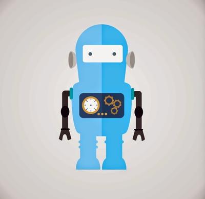 blue robot illustration