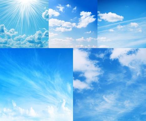 blue sky and white clouds highdefinition picture