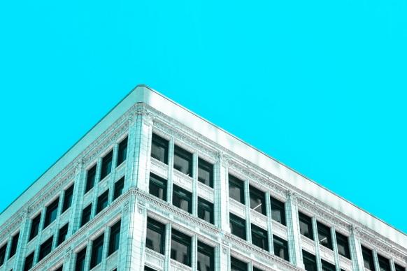 blue sky building