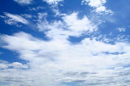 blue sky with white clouds picture 3