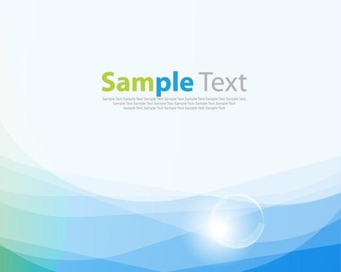 Blue Smooth Wave Vector Background