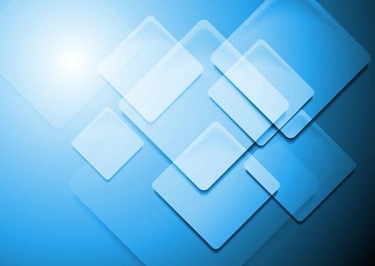 blue square abstract background vector illustration art