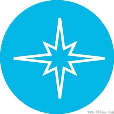 blue star icon vector