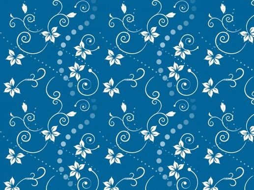 blue swirly flowers