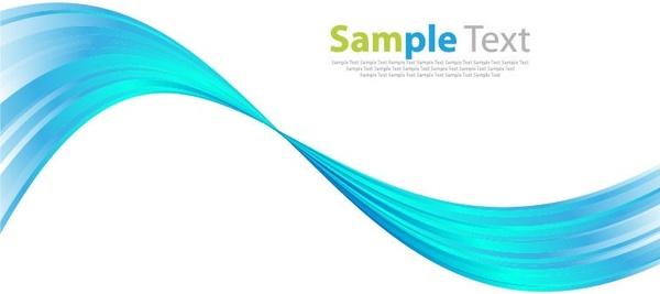 blue wave abstract art background vector graphic