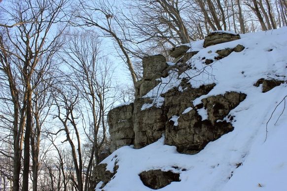 bluff from below at frontenac state park minnesota