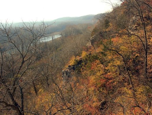 bluff view at castlewood state park missouri