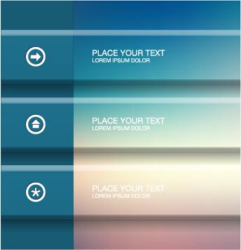 blurry banner business template background