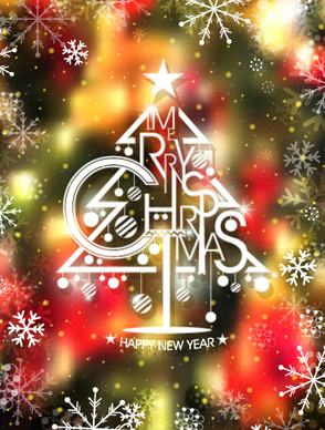 blurs christmas and new year vector