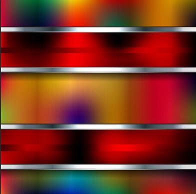 blurs colorful background with metal vector