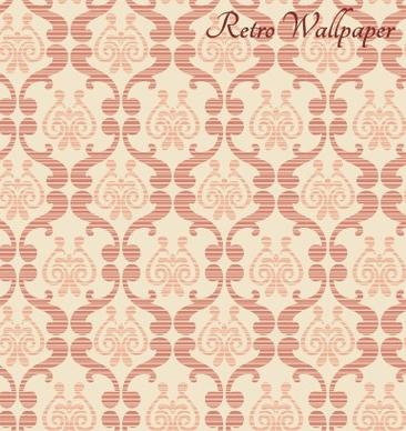 blurs retro floral pattern vector