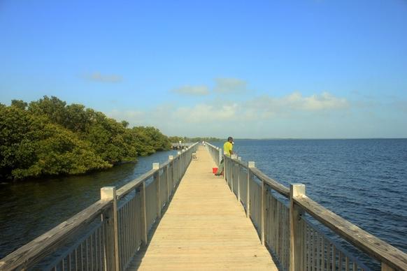 boardwalk at biscayne national park florida