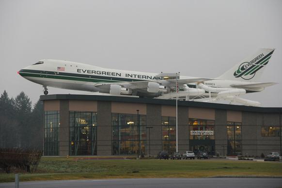 boeing 747 132 n481ev mounted on evergreen wings amp waves waterpark mcminnville or