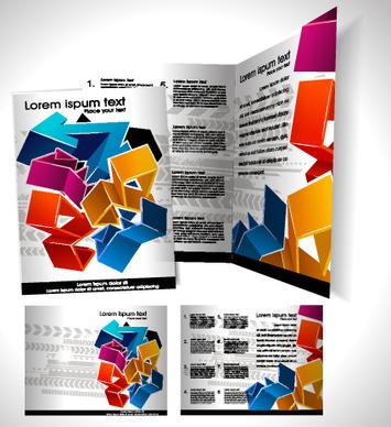 book and folder cover design vector graphics