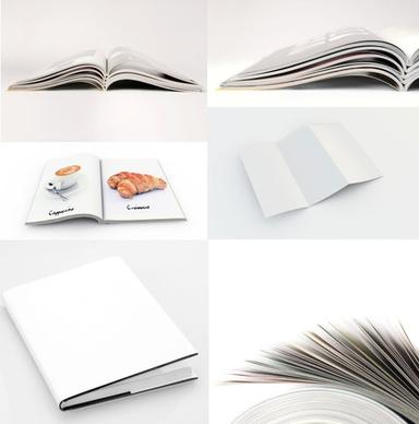 book folding effect diagram template definition picture