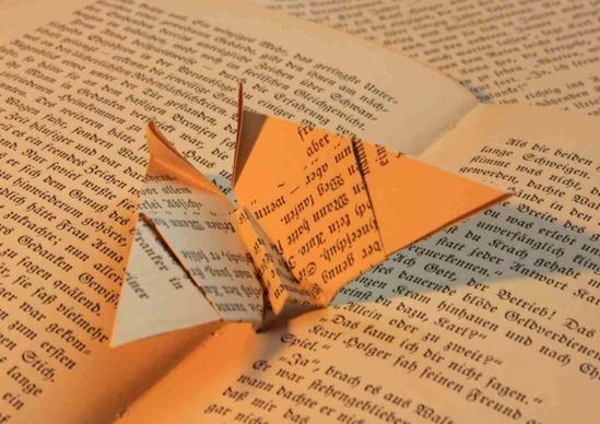 book origami paper