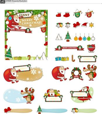 bookmark and christmas gifts vector