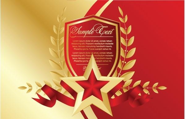 bookmarks red fivepointed star vector