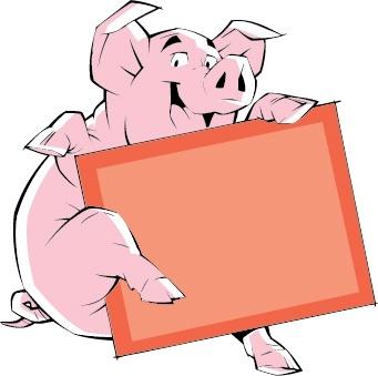 borders vector cartoon pig