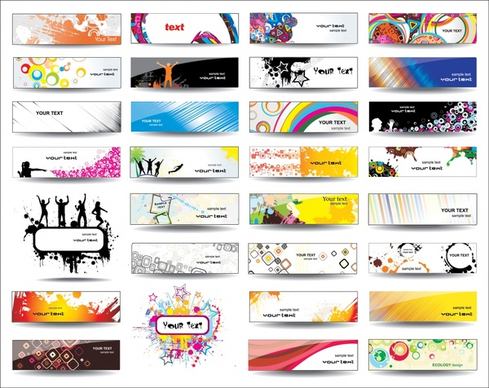 decorative card background collection modern colored themes