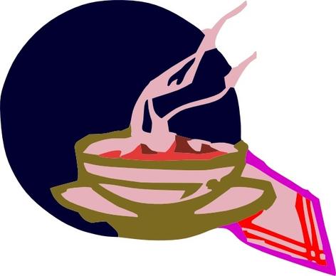 Bowl Of Hot Soup clip art