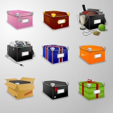 Boxes Icons 2 icons pack