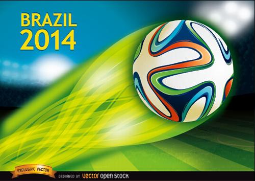 brazil14 soccer championship background vector