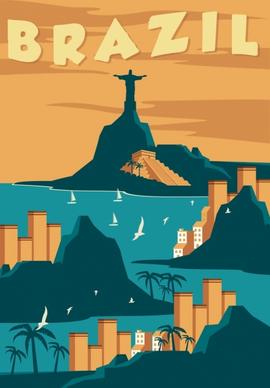 brazil advertising banner landscape decor classical design