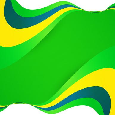 brazil flag concept creative business colorful wave background
