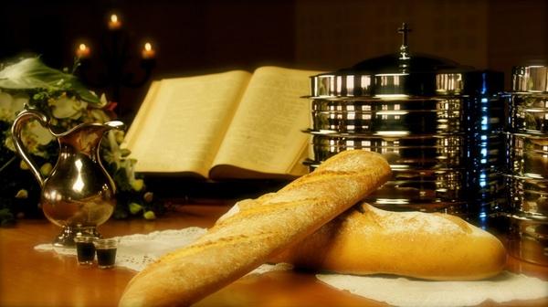 bread wine church
