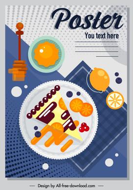 breakfast poster colorful flat classic sketch