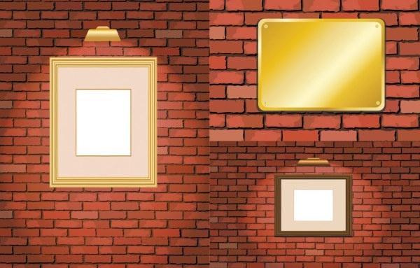 brick and frame vector
