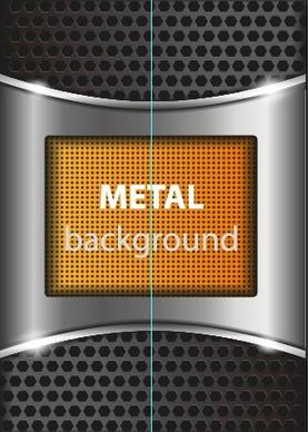 bright chrome metal background vector graphics