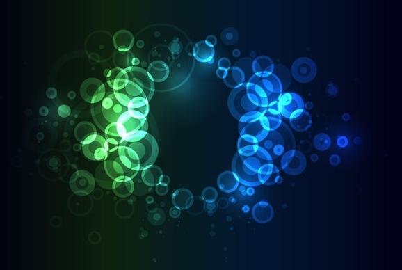 Bright Colorful Abstract Bokeh Circles Background