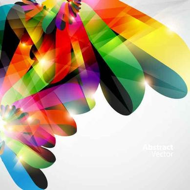 Bright colorful dynamic lines Background