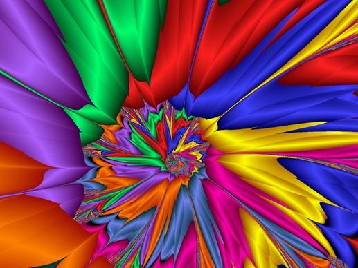bright colourful fractal
