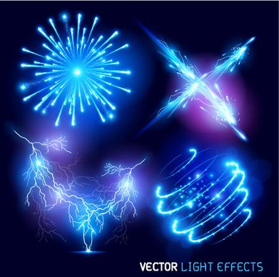 bright fireworks effects design background vector