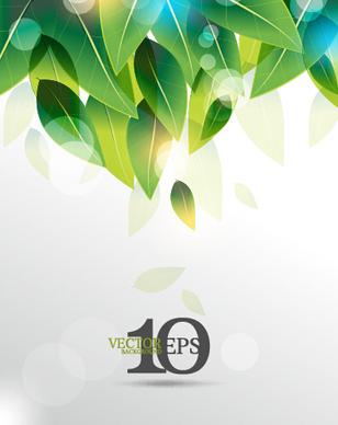 bright green leaves backgrounds vector graphics