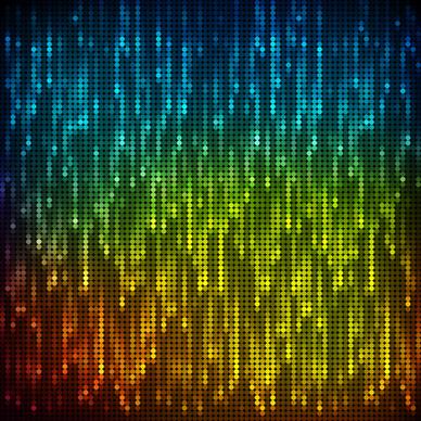 bright neon light art background vector set