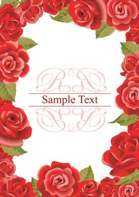 bright rose background vector