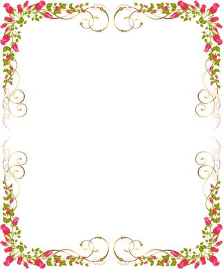 bright rose background vector