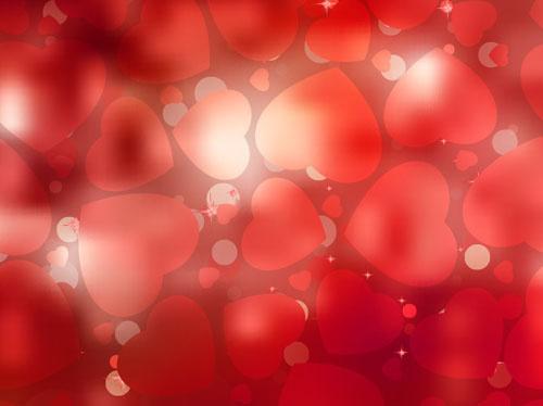 bright valentine day card background vector