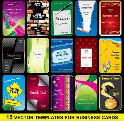 brilliant business card template 02 vector