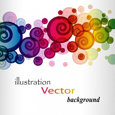 decorative background colorful blurred spiral shapes decor