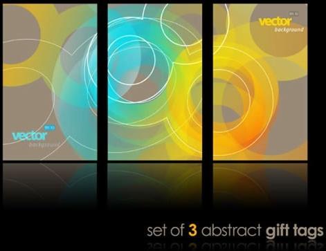 decorative background templates modern colorful blurred circles shapes