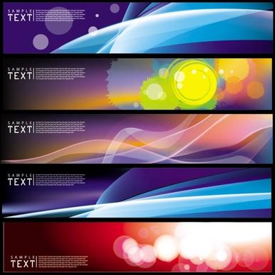 brilliant dynamic banners 02 vector