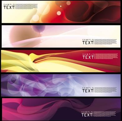 brilliant dynamic banners 03 vector