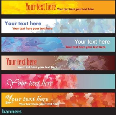 brilliant dynamic banners 06 vector