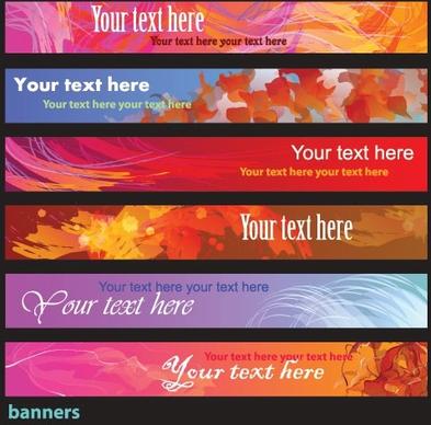 brilliant dynamic banners 07 vector