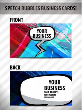 brilliant dynamic business card template 03 vector
